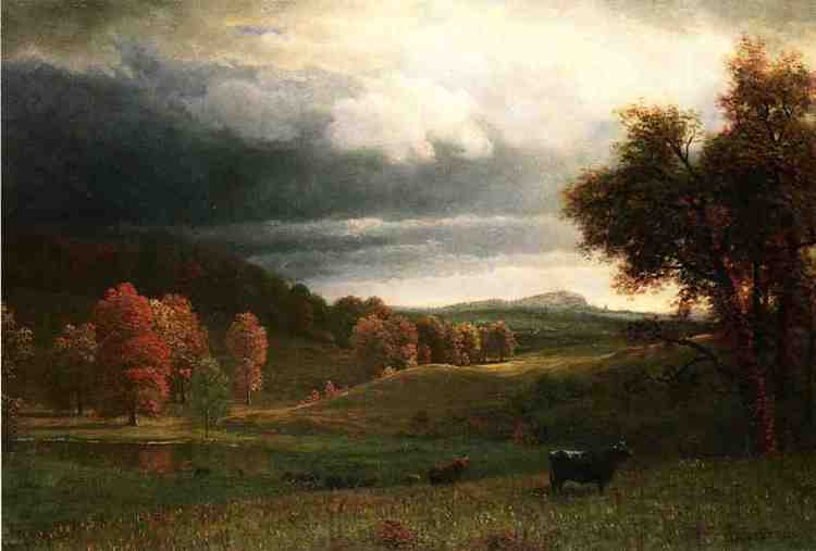 Albert Bierstadt Oil Painting Autumn Landscape